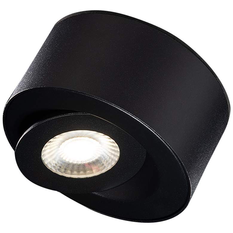 Image 6 I Spy 3.25 inchH x 5 inchW 1-Light Outdoor Flush Mount in Black more views