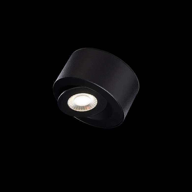 Image 6 I Spy 3.25 inchH x 5 inchW 1-Light Outdoor Flush Mount in Black more views