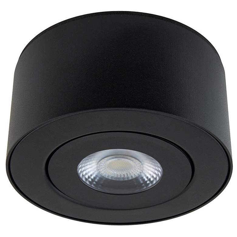 Image 1 I Spy 3.25 inchH x 5 inchW 1-Light Outdoor Flush Mount in Black
