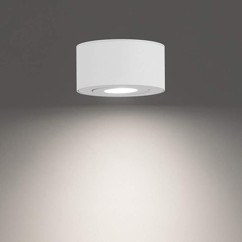 Image 1 I Spy 3.25"H x 5"W 1-Light Outdoor Flush Mount in White