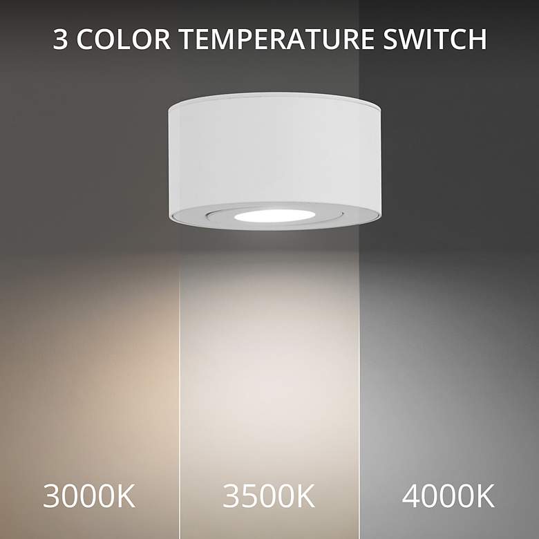 Image 4 I Spy 3.25"H x 5"W 1-Light Outdoor Flush Mount in White more views