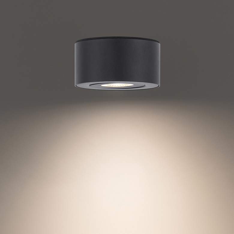 Image 2 I Spy 5" Wide Black Aluminum LED Outdoor Ceiling Light