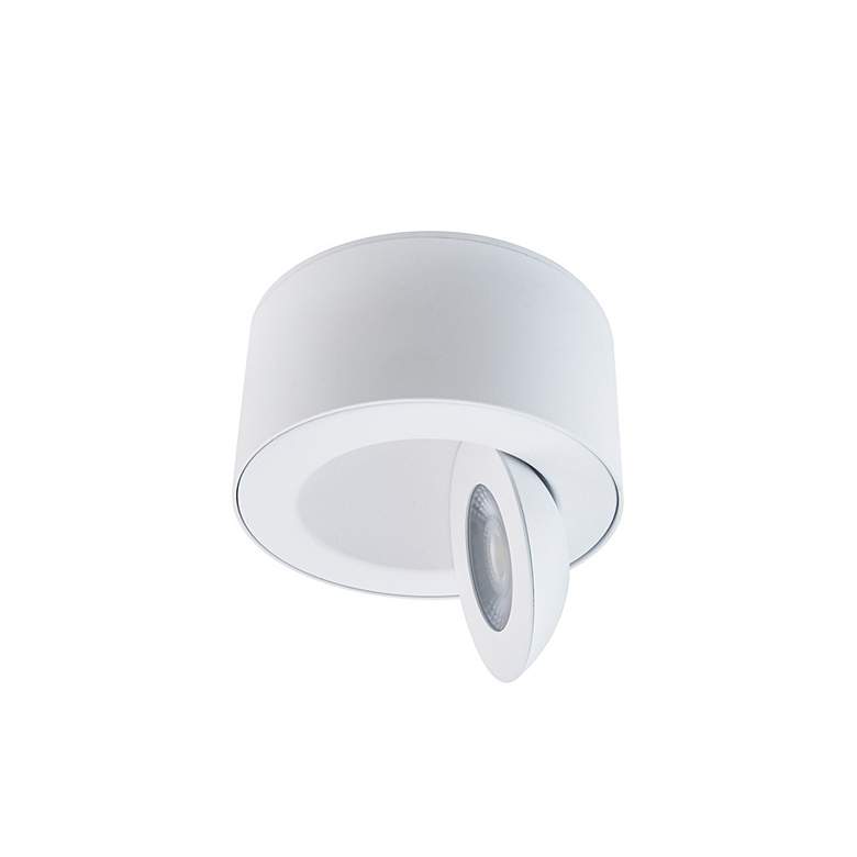 Image 3 I Spy 5" Wide White Metal LED Outdoor Ceiling/Wall Light more views