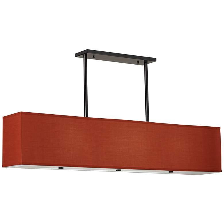 Image 1 Iberia 48" Wide Paprika 4-Light Island Pendant Light