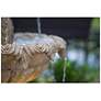 Ibiza 45" High 3-Tier Sandstone Floor Fountain