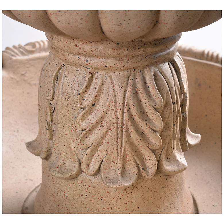 Image 6 Ibiza 45" High 3-Tier Sandstone Floor Fountain more views
