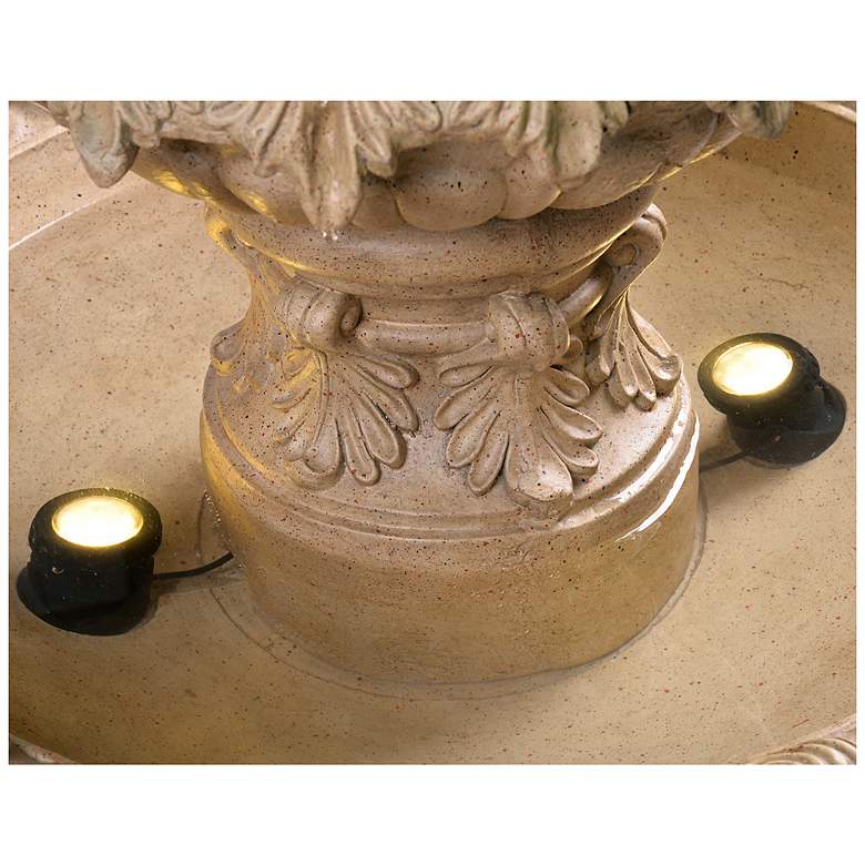 Image 7 Ibiza 45" High 3-Tier Sandstone Floor Fountain more views