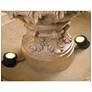 7_Ibiza 45" High 3-Tier Sandstone Floor Fountain more views