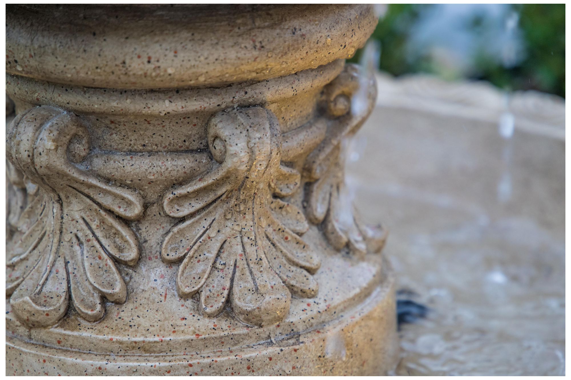 Ibiza 45" High 3-Tier Sandstone Floor Fountain