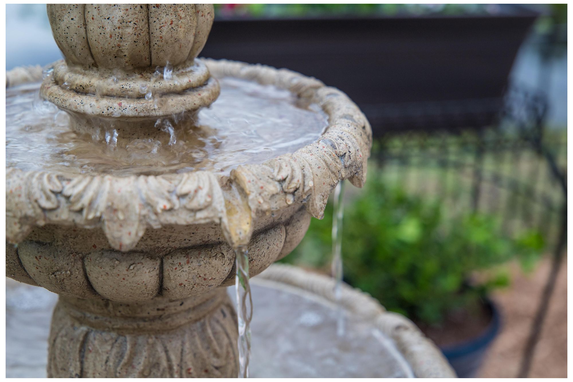 Ibiza 45" High 3-Tier Sandstone Floor Fountain