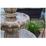 Ibiza 45" High 3-Tier Sandstone Floor Fountain