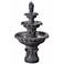 Ibiza 45" High 3-Tier Zinc Floor Fountain