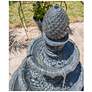 Ibiza 45" High 3-Tier Zinc Floor Fountain