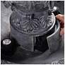 Ibiza 45" High 3-Tier Zinc Floor Fountain