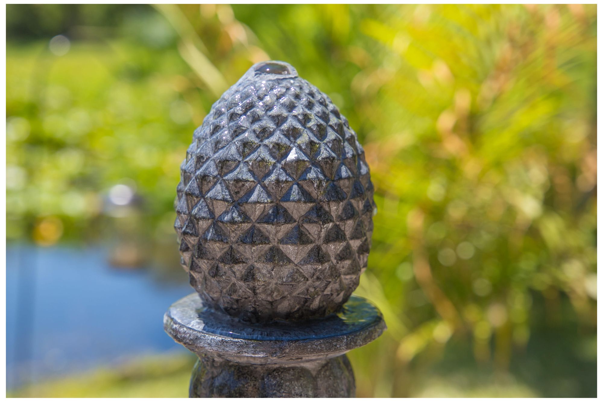 Ibiza 45" High 3-Tier Zinc Floor Fountain