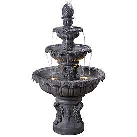 Image1 of Ibiza 46" High 3-Tiered Traditional Fountain