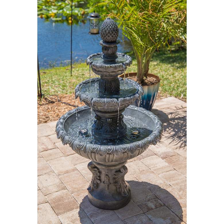 Image 4 Ibiza 46" High 3-Tiered Traditional Fountain more views