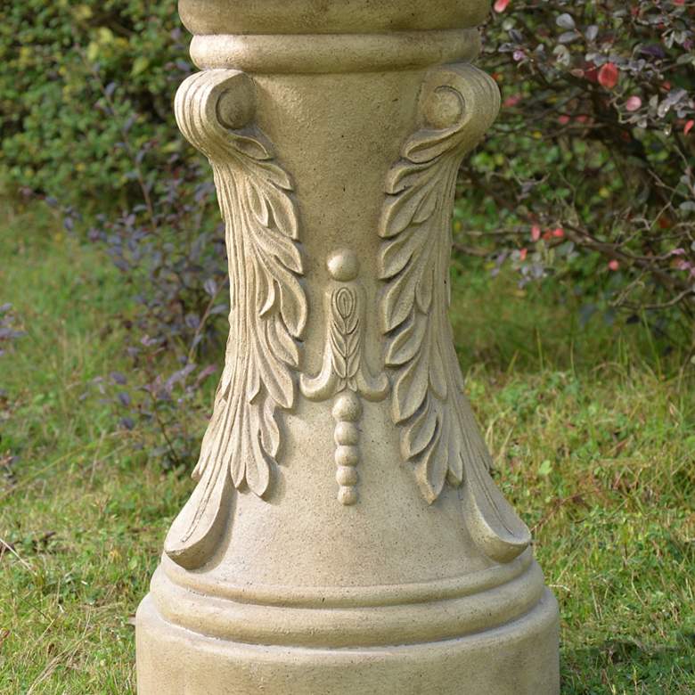 Image 2 Ibiza 62 inch High Sandstone 3-Tier LED Outdoor Floor Fountain more views