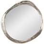 Ibiza Silver 30 1/4" x 31 1/2" Round Wall Mirror
