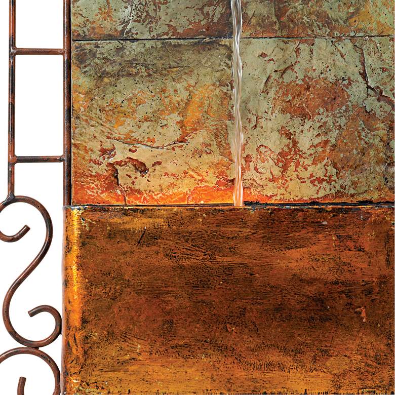 Image 4 Ibizi 33" High Iron Scroll Rustic Traditional Wall Fountain more views