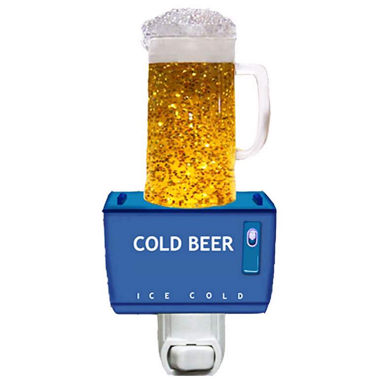 Image 1 Ice Cold Beer Mug Sparkle Night Light