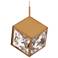ICE Cube 7.88"H x 6.63"W 1-Light Mini-Pendant in Aged Brass
