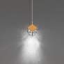 3_ICE Cube 7.88"H x 6.63"W 1-Light Mini-Pendant in Aged Brass more views