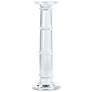 Ice Tapered Clear 19 1/2"H Crystal Pillar Candle Holder
