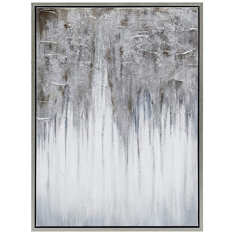 Image 2 Iceberg 40" High Textured Metallic Framed Canvas Wall Art