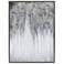 Iceberg 40" High Textured Metallic Framed Canvas Wall Art