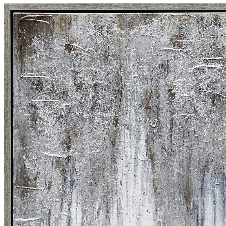 Image 3 Iceberg 40" High Textured Metallic Framed Canvas Wall Art more views