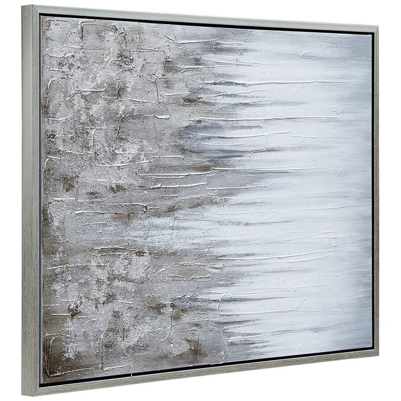 Image 4 Iceberg 40" High Textured Metallic Framed Canvas Wall Art more views