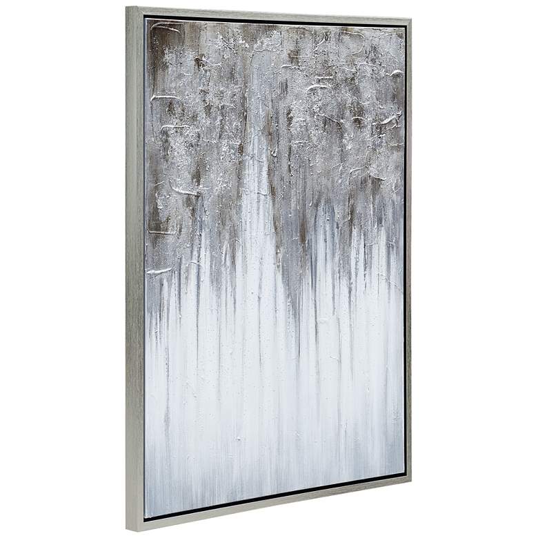 Image 5 Iceberg 40" High Textured Metallic Framed Canvas Wall Art more views