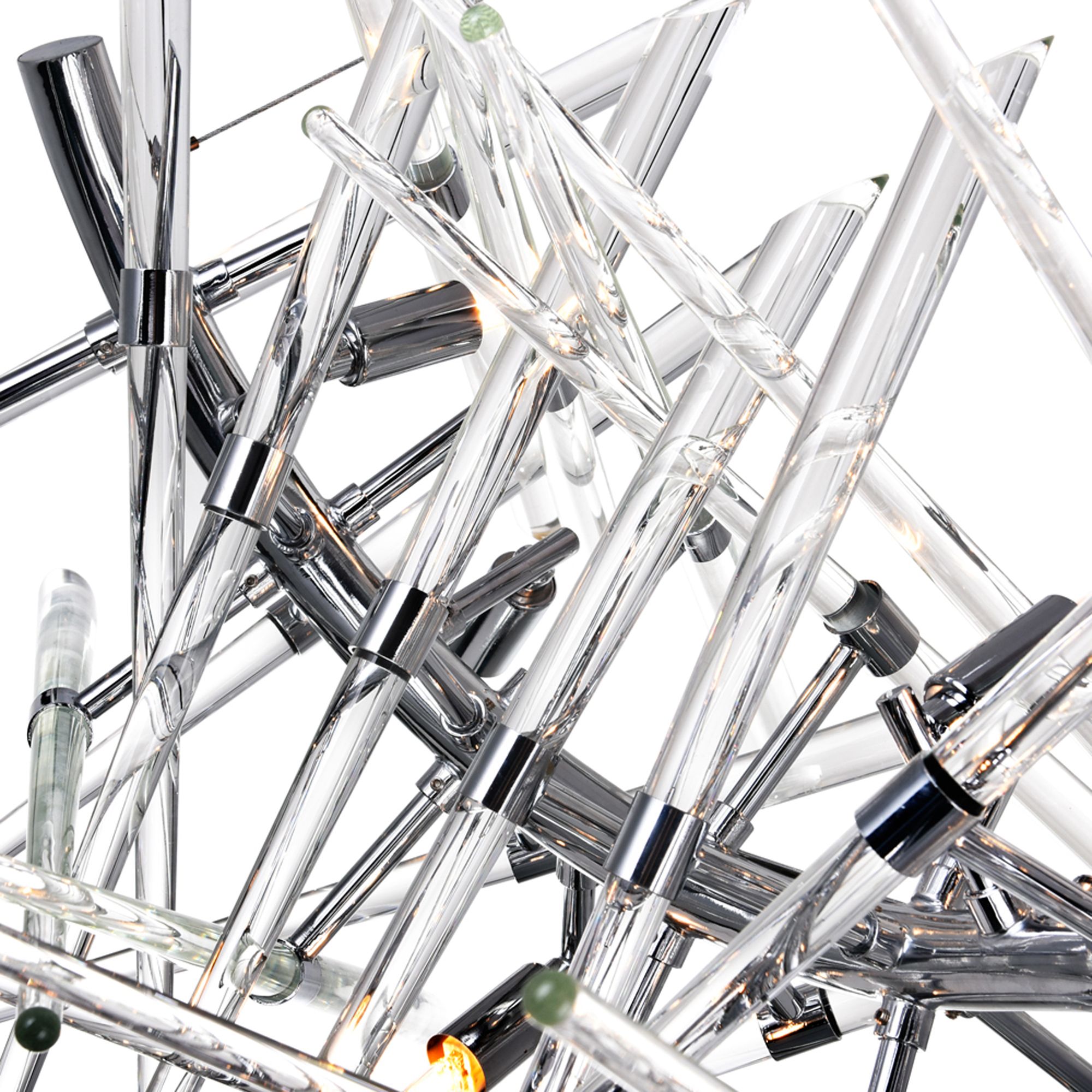 Image 3 Icicle 10 Light Chandelier With Chrome Finish more views