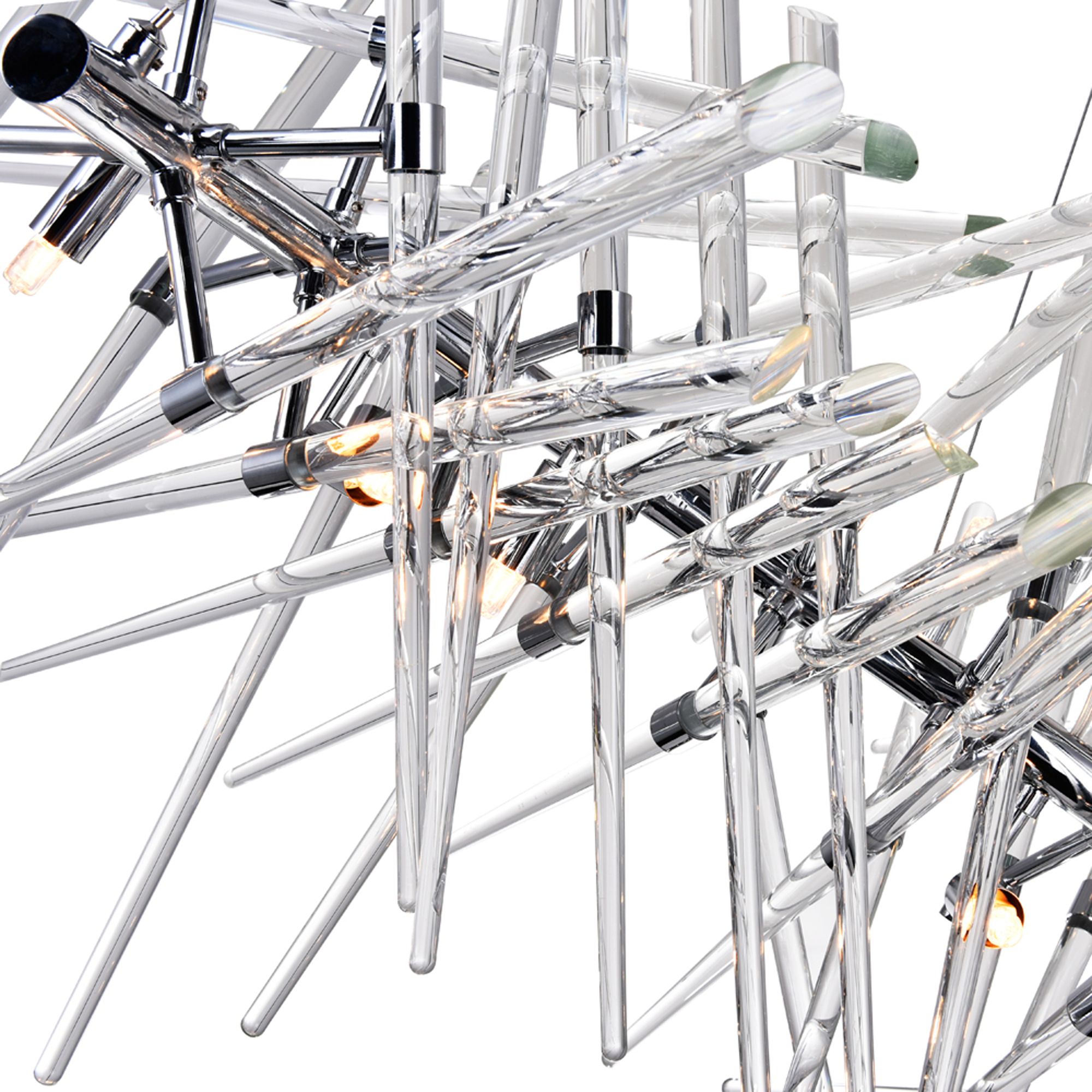 Image 4 Icicle 10 Light Chandelier With Chrome Finish more views