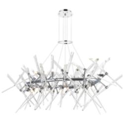 Icicle 12 Light Chandelier With Chrome Finish