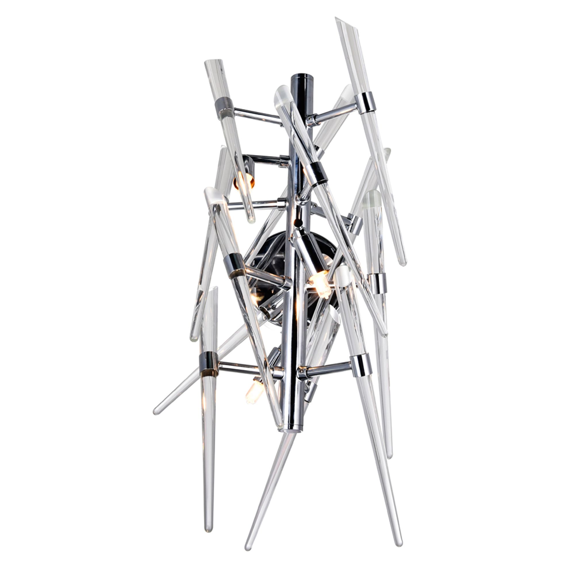 Image 3 Icicle 3 Light 11in Chrome Wall Light more views