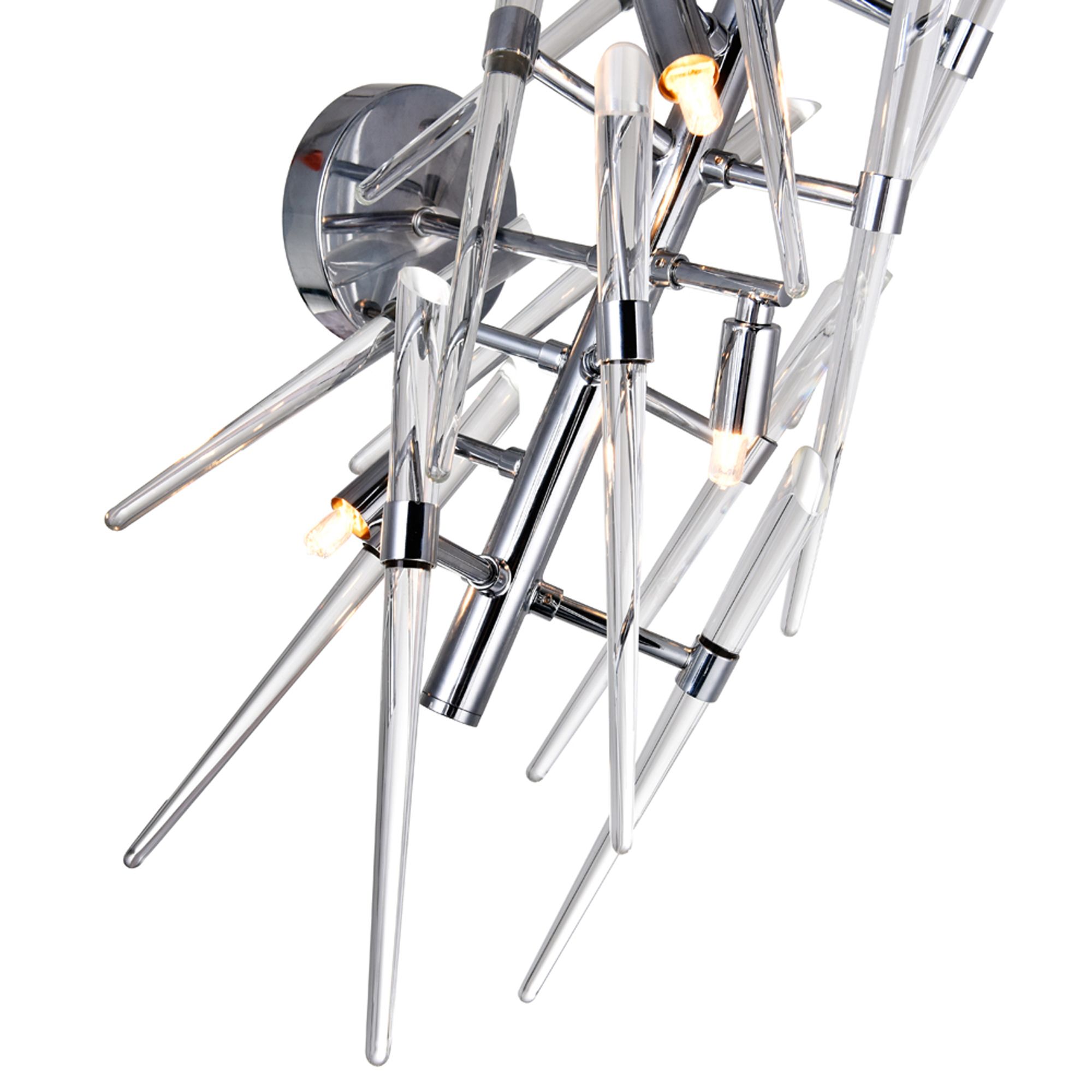 Image 4 Icicle 3 Light 11in Chrome Wall Light more views