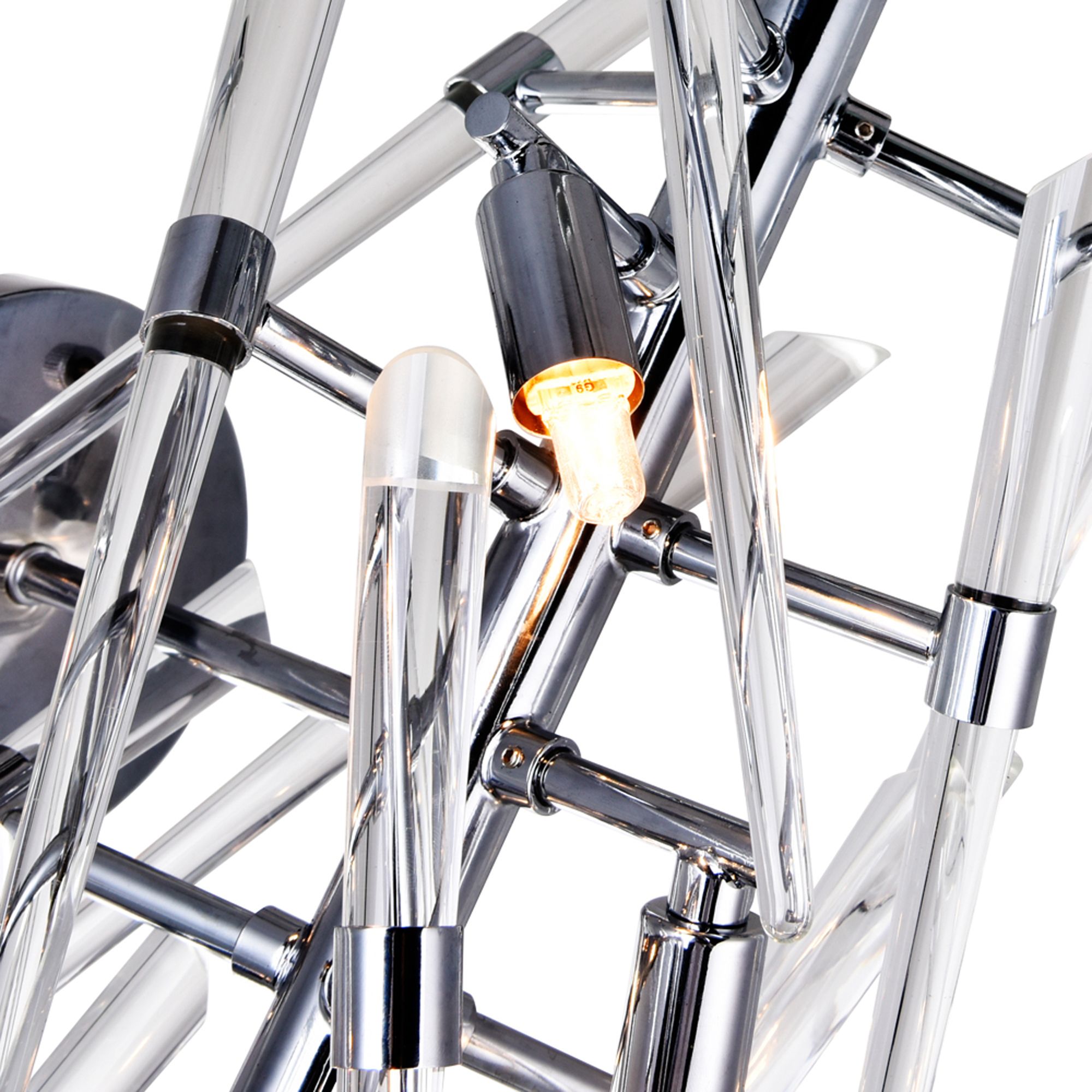 Image 5 Icicle 3 Light 11in Chrome Wall Light more views