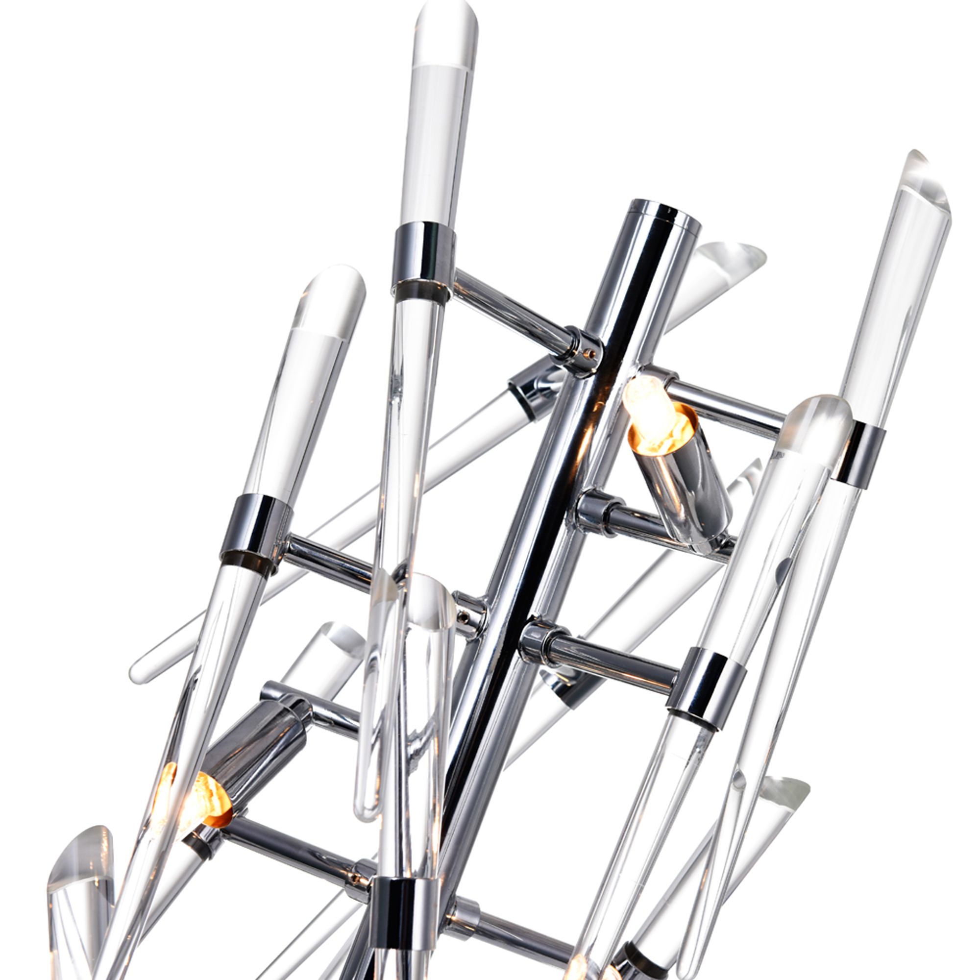 Image 3 Icicle 3 Light 25in Chrome Table Lamp more views