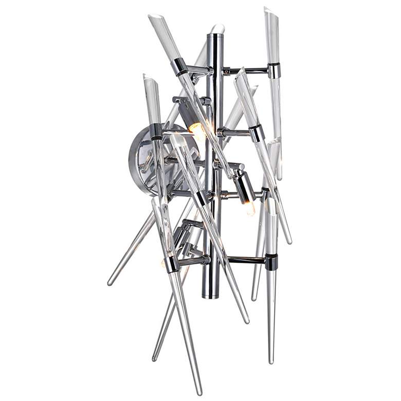 Image 1 Icicle 3 Light Wall Light With Chrome Finish
