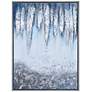 3_Icicles 40" High Rectangular Framed Canvas Wall Art