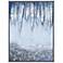 Icicles 40" High Rectangular Framed Canvas Wall Art
