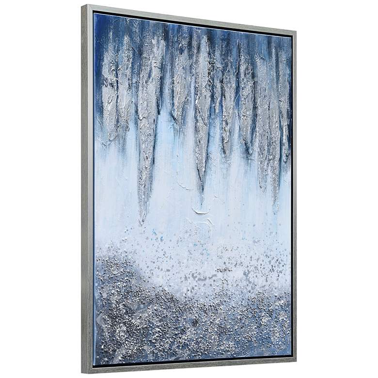 Image 5 Icicles 40 inch High Rectangular Framed Canvas Wall Art more views