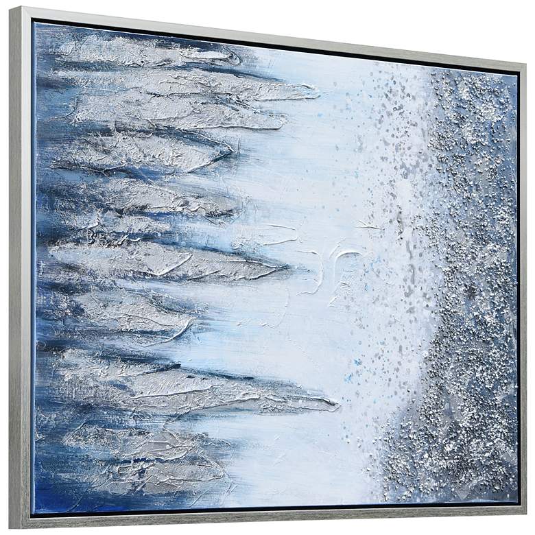 Image 7 Icicles 40 inch High Rectangular Framed Canvas Wall Art more views