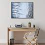 Icicles 40" High Rectangular Framed Canvas Wall Art in scene