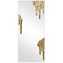 1_Icicles 48" x 20" Antique Gold Frameless Rectangular Wall Mirror