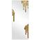 Icicles 48" x 20" Antique Gold Frameless Rectangular Wall Mirror