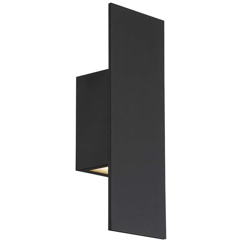 Image 1 Icon 14"H x 5"W 2-Light Outdoor Wall Light in Black