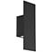 Icon 14"H x 5"W 2-Light Outdoor Wall Light in Black